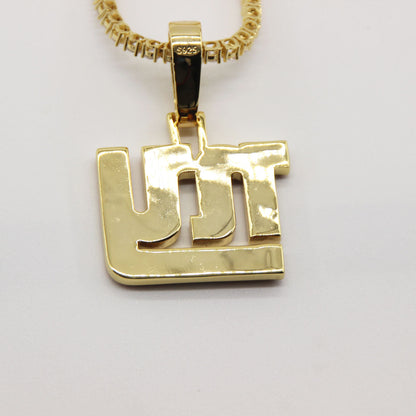 New York NY Emblem Pendant Necklace – Fan Gift Jewelry for Game Day
