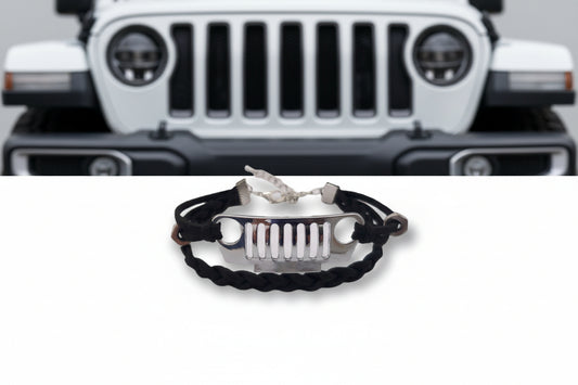 "It's a Jeep Thing" Grill Leather Bracelet