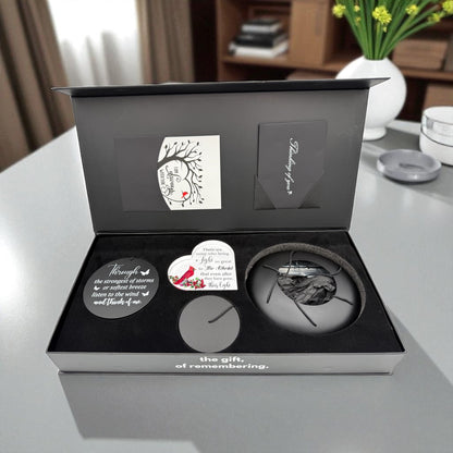 Gift Bundle - Serenity Memorial Wind Chimes, Thoughtful Gift For Special Occasions or Reflections Amazing Grace Scripture 40"