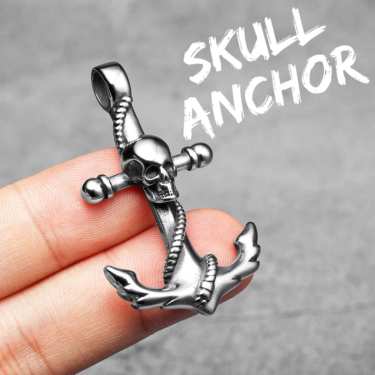 Anchor Sailor Stainless Steel Men's Necklace Pendants Chain