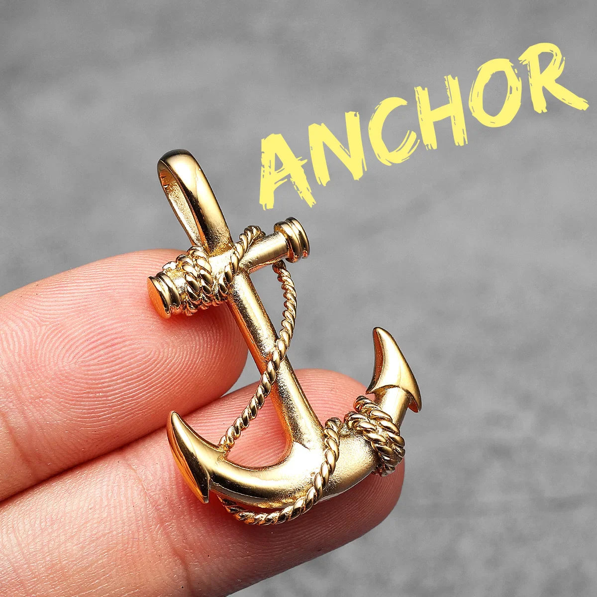 Anchor Sailor Stainless Steel Men's Necklace Pendants Chain
