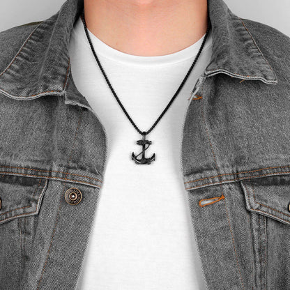 Anchor Sailor Stainless Steel Men's Necklace Pendants Chain
