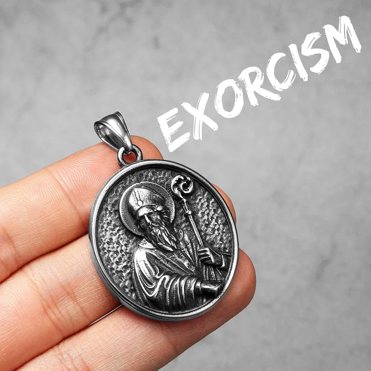 Catholic Saints & Virgin Mary Stainless Steel Men's Pendant Necklace