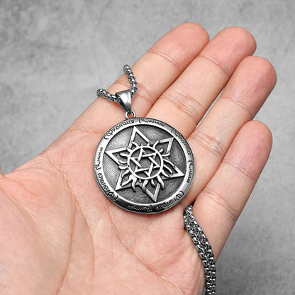 Star of David Stainless Steel Men's Necklace Pendant Chain