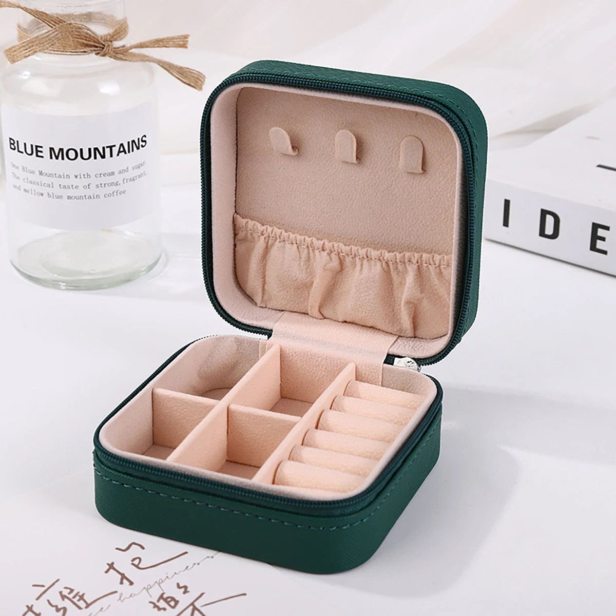 Portable Mini Jewelry Storage Box Travel Organizer Jewelry Case