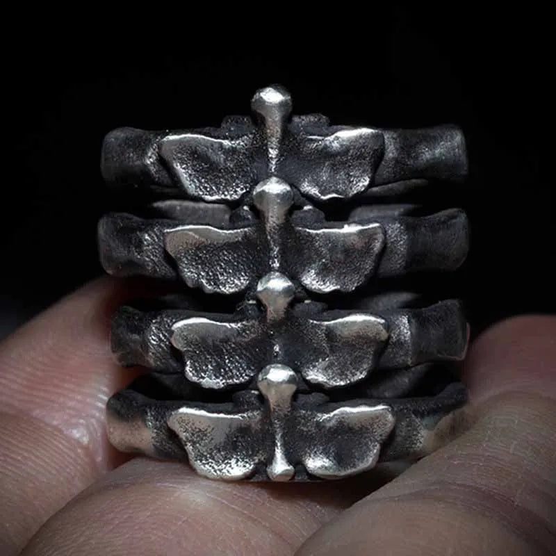 Cool Punk Stainless Steel Fishbone Ring For Man Vintage Style Classic Rvs Wedding Band Casual Sport Sieraden Boyfriend Gift