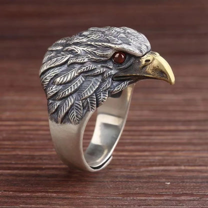 Classic Personalized Domineering Eagle Ring Creative Trend Men's Ring Gothic Punk Street Niche Party Rock Open Ring JewelryGifts