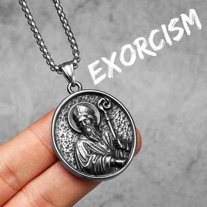 Catholic Saints & Virgin Mary Stainless Steel Men's Pendant Necklace