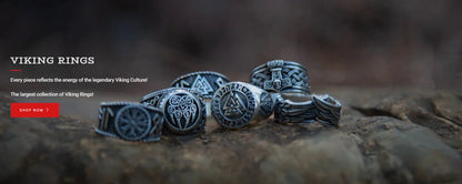 New Vintage Nordic Viking Rune Ring For Men Women Simple 316L Stainless Steel Viking Odin Letter Ring Retro Amulet Jewelry Gifts