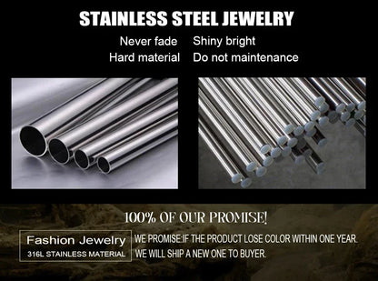 Gothic Vintage Eagle Head Pendant Men's Necklace