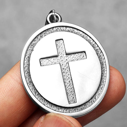 Catholic Saints & Virgin Mary Stainless Steel Men's Pendant Necklace