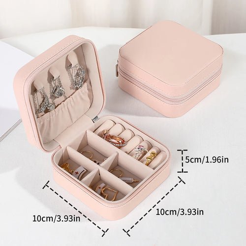 Portable Mini Jewelry Storage Box Travel Organizer Jewelry Case