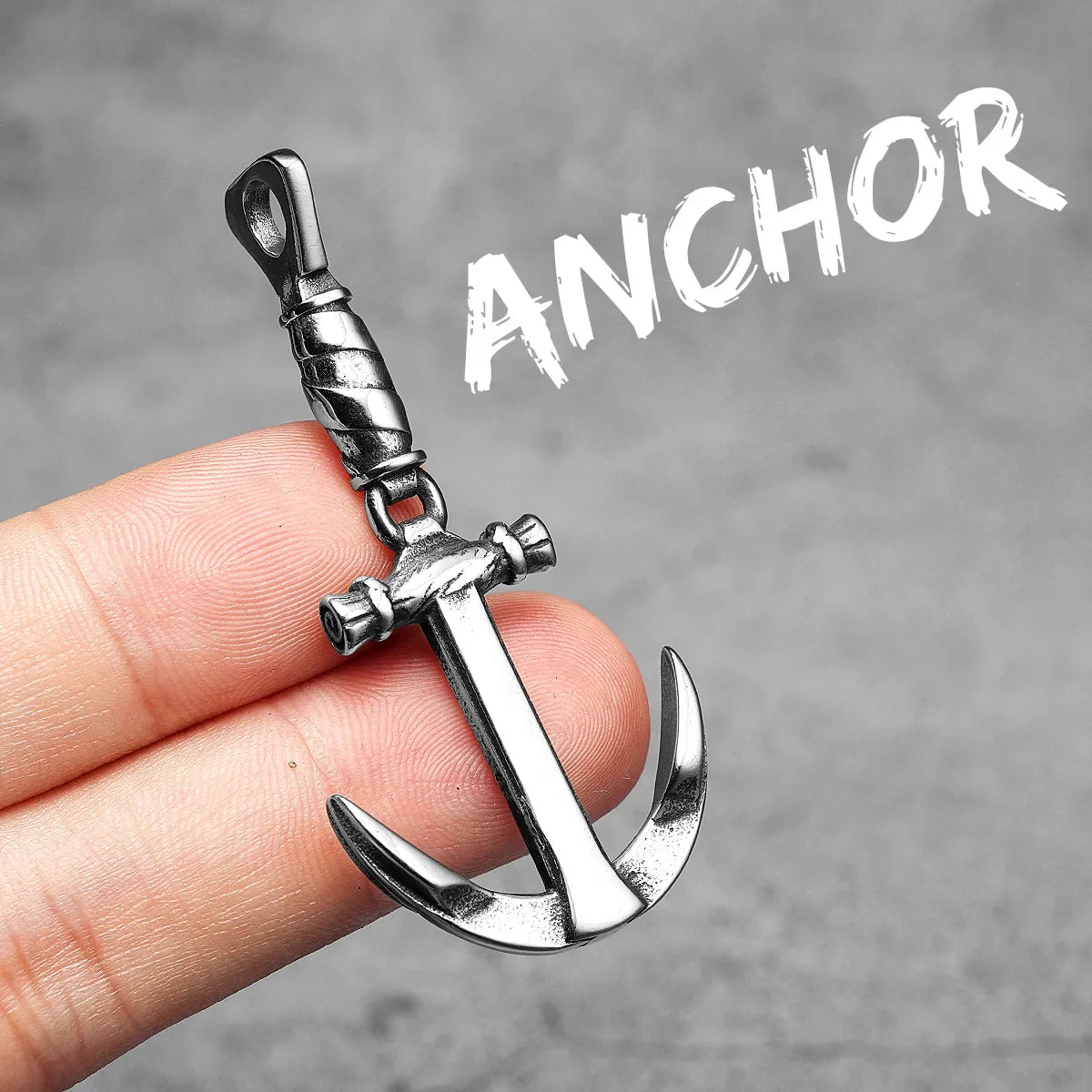 Anchor Sailor Stainless Steel Men's Necklace Pendants Chain