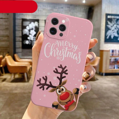 Christmas Pattern Silicone Phone Case for iPhone 13 & 14 Series