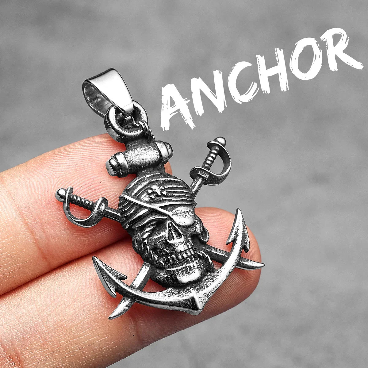 Anchor Sailor Stainless Steel Men's Necklace Pendants Chain