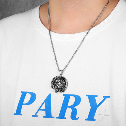Crown of Thorns Christian Jesus Stainless Steel Men's Necklace