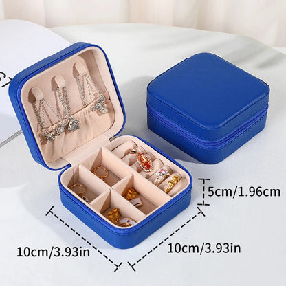 Portable Mini Jewelry Storage Box Travel Organizer Jewelry Case