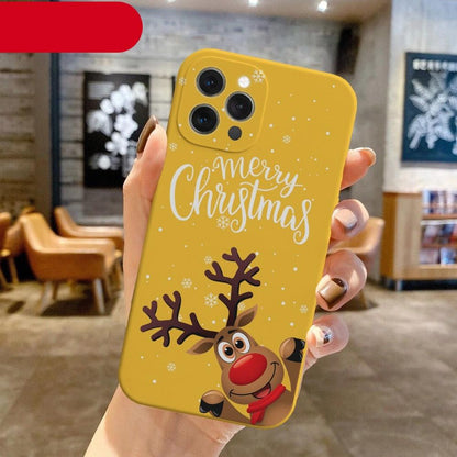 Christmas Pattern Silicone Phone Case for iPhone 13 & 14 Series