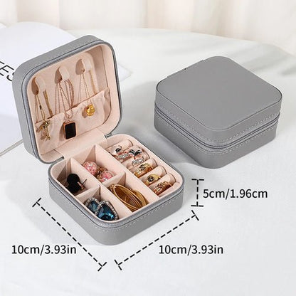 Portable Mini Jewelry Storage Box Travel Organizer Jewelry Case