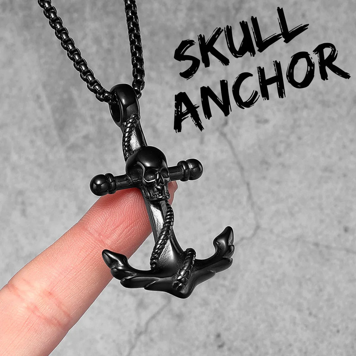 Anchor Sailor Stainless Steel Men's Necklace Pendants Chain