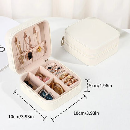 Portable Mini Jewelry Storage Box Travel Organizer Jewelry Case