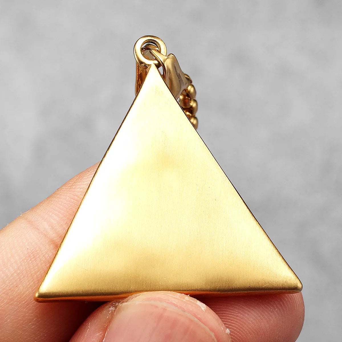 Masonic Illuminati Eye Stainless Steel Men's Necklace Pendant Chain