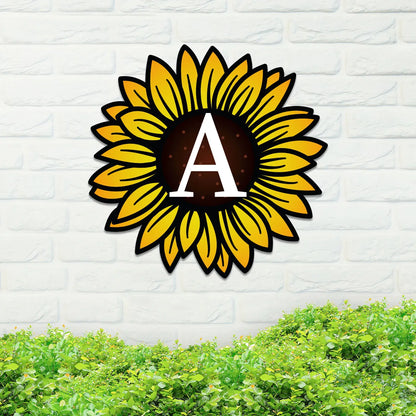 Colorful Sunflower Name Sign