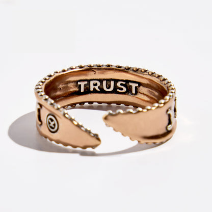 Trust Moon Phase Adjustable Ring