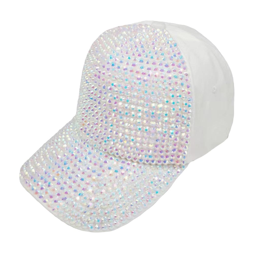 Trendy Bling Studded Baseball Cap