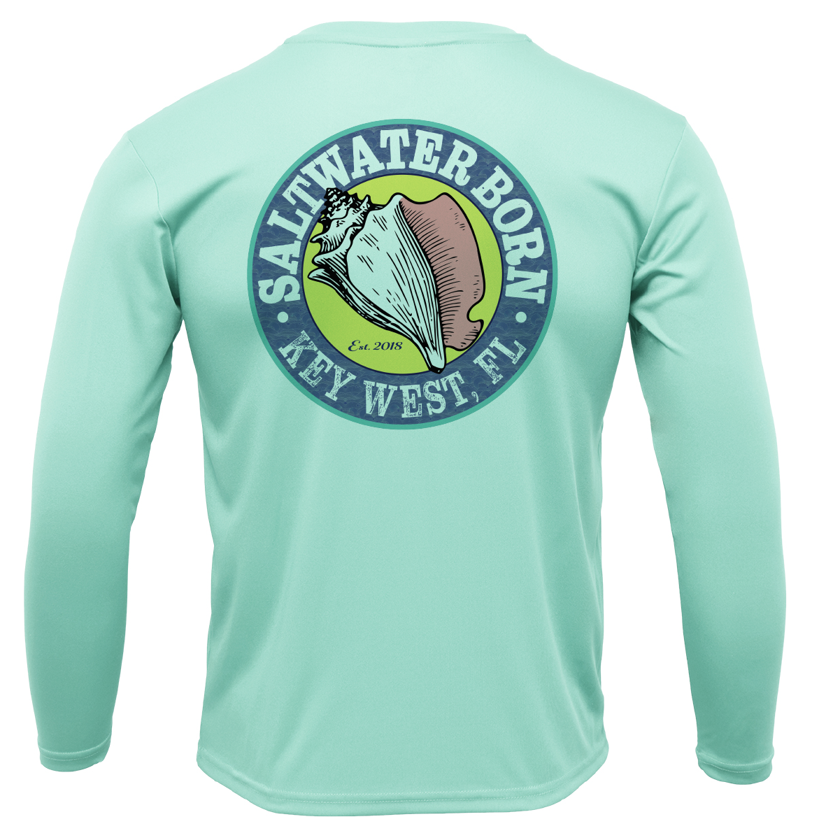 Swordfish on Chest Long Sleeve UPF 50+ Dry-Fit Shirt