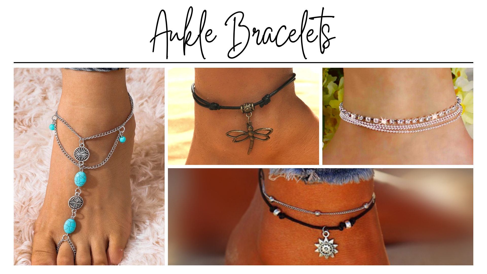 Summer Beachy Anklets and Anklet Bracelets - Fashion Hut Jewelry