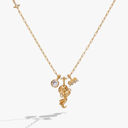 Aquarius Zodiac Charm Cluster Necklace - ALEX AND ANI