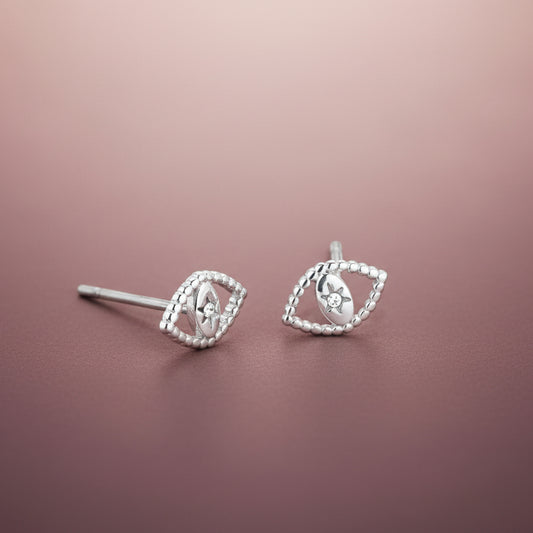 Just For Luck Evil Eye Earrings