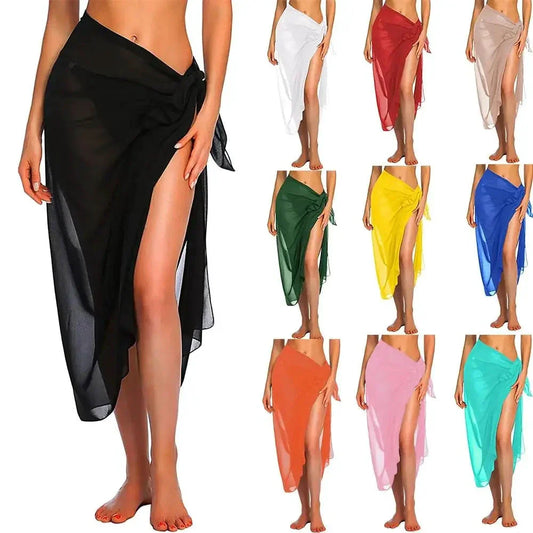 Beachside Bliss Sarong Wraps - Lightweight, Versatile Cover-Up for Effortless Beach Style