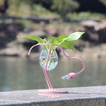 Flamingo Glass Vases
