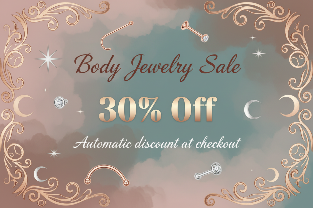 Body Jewelry Sale 30% Off at Fashion Hut Jewelry