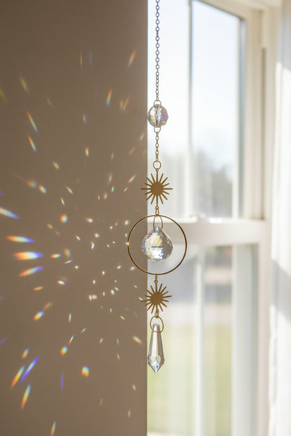 Circular Suncatcher Crystal Prisms Fashion Hut Jewelry