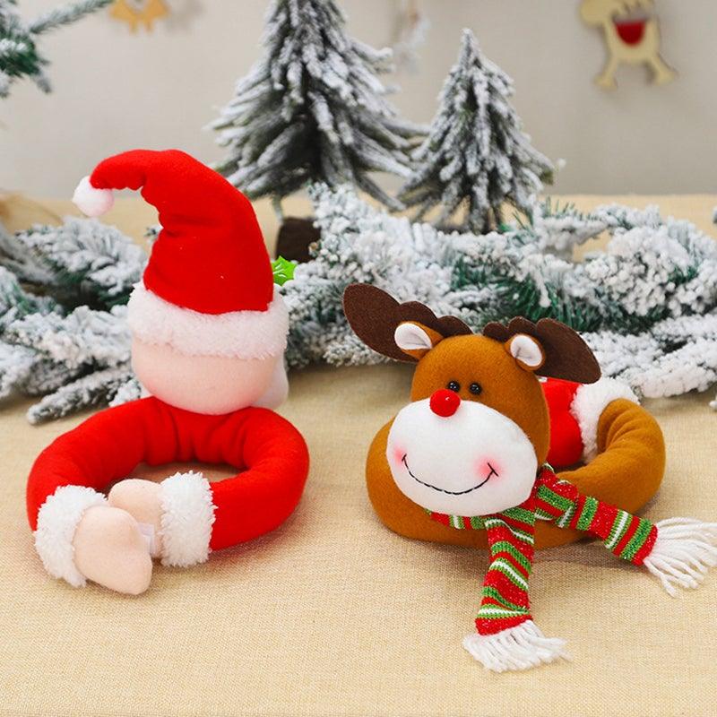 Christmas Flannel Curtain Tiebacks