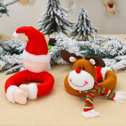 Christmas Flannel Curtain Tiebacks