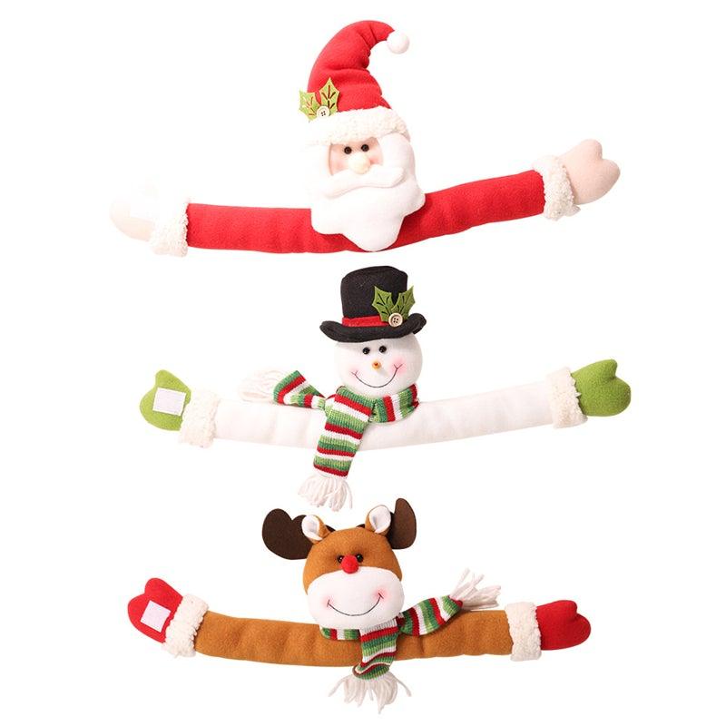 Christmas Flannel Curtain Tiebacks