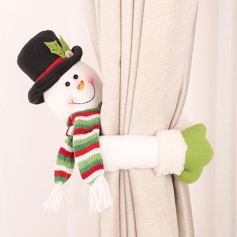 Christmas Flannel Curtain Tiebacks