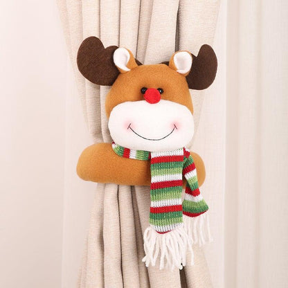 Christmas Flannel Curtain Tiebacks