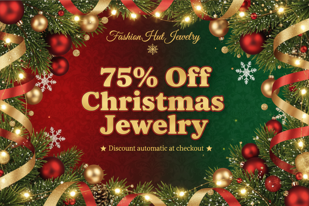 Celebrate in Style with 75% Off all Christmas Jewelry at Fashion Hut Jewelry