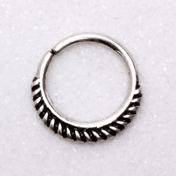 316L Stainless Steel Braiding Design Seamless Ring / Septum Jewelry