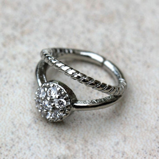 Fancy Tiara Seamless Ring