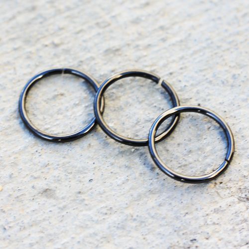 Black PVD Annealed Seamless Ring