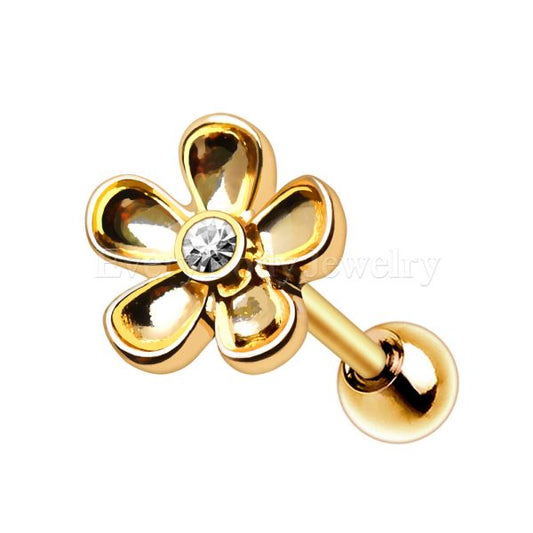 Gold Plated Daisy Flower Cartilage Earring