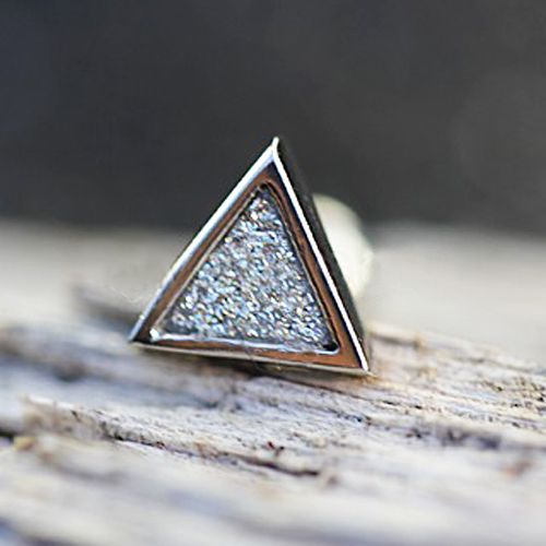316L Stainless Steel CZ Dust Triangle Cartilage
