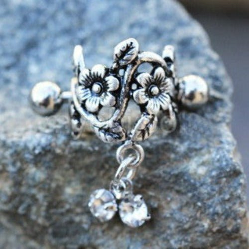 Antique Floral Cartilage Cuff Earring | Fashion Hut Jewelry