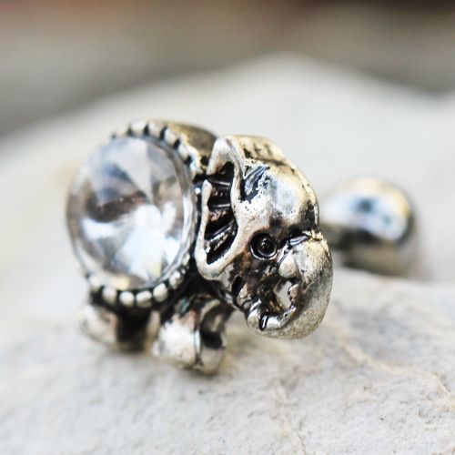 316L Surgical Steel Elephant Cartilage Earring